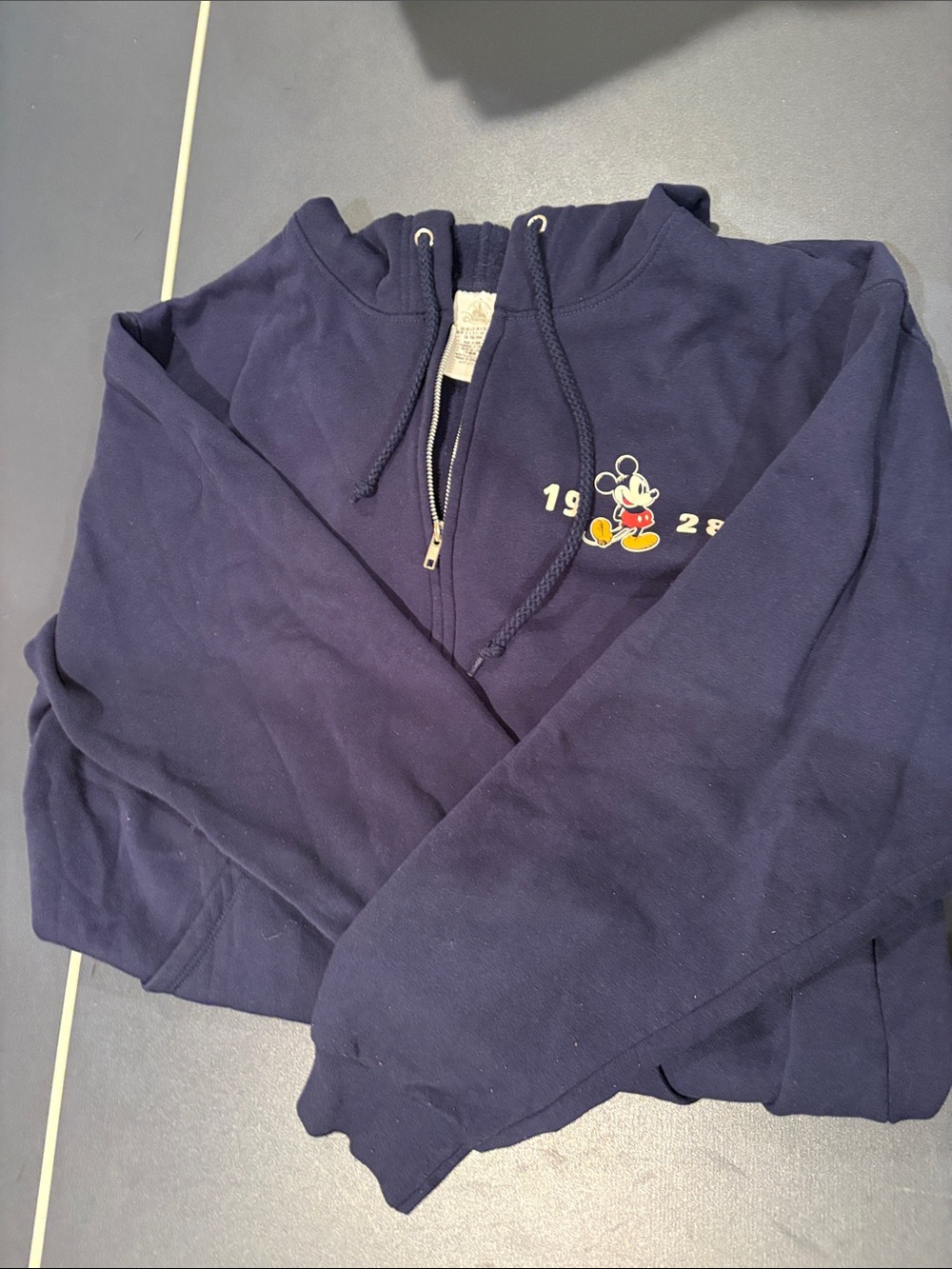 Disney Lovers!! Navy Mickey Mouse Zip Soft Cozy Hoodie